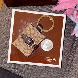 coach keychain locket